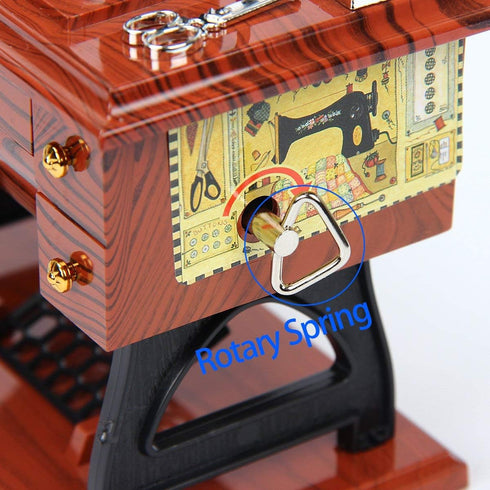Vintage Music Box Mini Sewing Machine